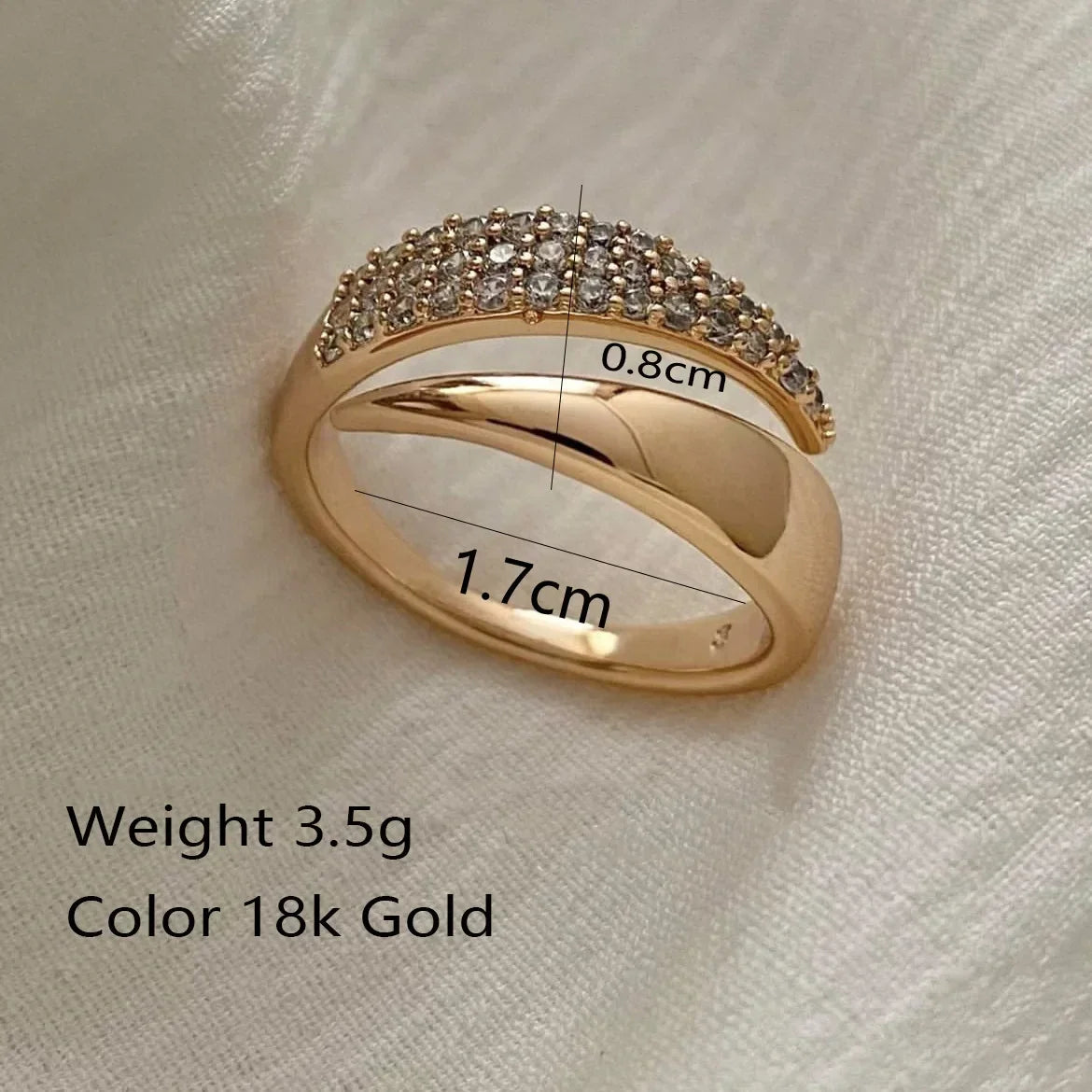 Snug Vibe™ Gold Sun Ring with Natural Stone