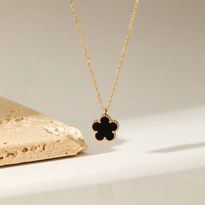 Snug Vibe™ Five-Leaf Clover Pendant Necklace