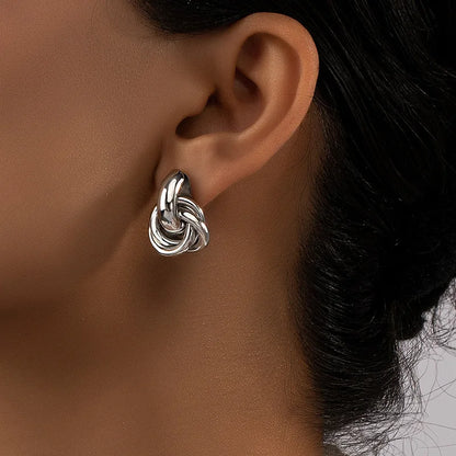 Snug Vibe™ Chunky Double Ring Hoop Earrings