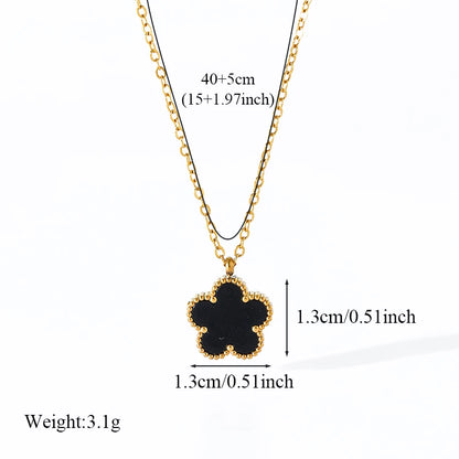 Snug Vibe™ Five-Leaf Clover Pendant Necklace